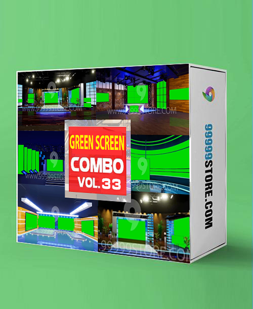 Virtual Studio Sets Virtual Set Green Screen 4K - COMBO VOL 33 GREEN SCREEN FOX 99999Store