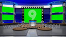 Virtual Studio Sets Virtual Set Green Screen 4K - News 25 GREEN SCREEN 99999Store