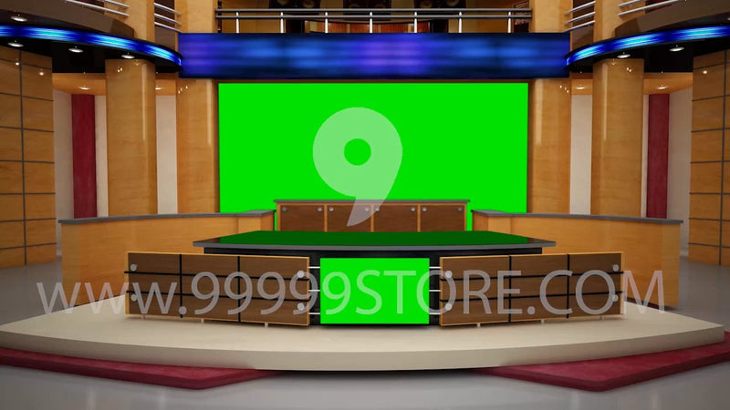 Virtual Studio Sets Virtual Set Green Screen 4K - COMBO VOL 09 GREEN SCREEN 99999Store