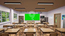 Virtual Studio Sets Virtual Set Green Screen 4K - Study 12 GREEN SCREEN FOX 99999Store