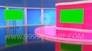 Virtual Studio Sets Virtual Set Green Screen 4K - Talk 18 GREEN SCREEN 99999Store