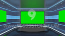 Virtual Studio Sets Virtual Set Green Screen 4K - Talk 22 GREEN SCREEN 99999Store