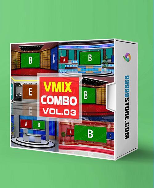 Virtual Studio Sets VMIX - COMBO MIX 4K - VOL.03 vMix 99999Store