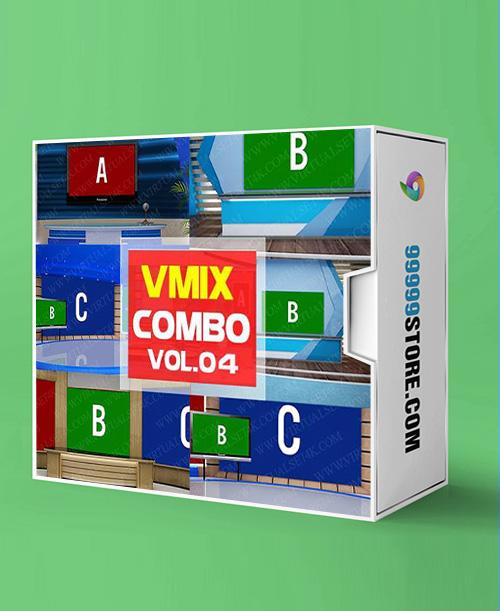 Virtual Studio Sets VMIX - COMBO NEWS 4K - VOL.04 vMix 99999Store