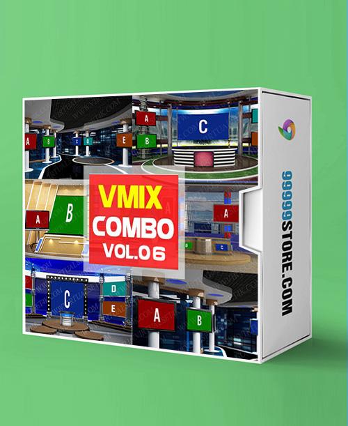 Virtual Studio Sets VMIX - COMBO MIX 4K - VOL.06 vMix 99999Store