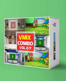 Virtual Studio Sets VMIX - COMBO MIX 4K - VOL.07 vMix 99999Store