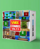 Virtual Studio Sets VMIX - COMBO MIX 4K - VOL.11 vMix 99999Store