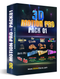 Blufftitler Blufftitler Pack: 3D Title Motion PRO Blufftitler 99999Store