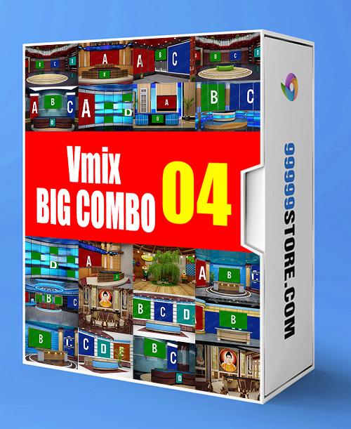 Virtual Studio Sets VMIX - SUPER COMBO 4K - VOL.04 vMix 99999Store