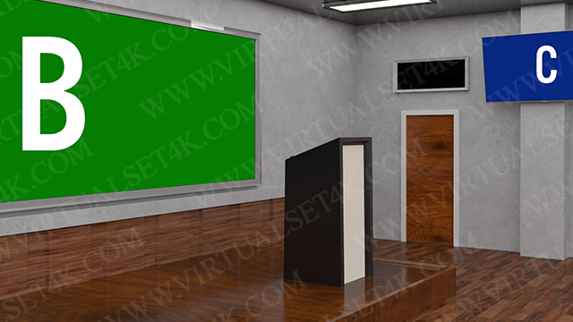 Virtual Studio Sets C4D - 4K Study 02 C4D-Fox 99999Store