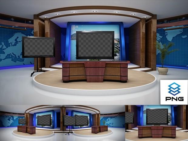 Virtual Studio Sets PNG - 4K NEWS 17 PNG 99999Store